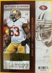 Navorro Bowman [Playoff Ticket] #4 Football Cards 2013 Panini Contenders Prices