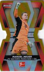 Manuel Neuer [Gold] Soccer Cards 2021 Topps Finest Bundesliga Goalkeepers Die Cut Prices