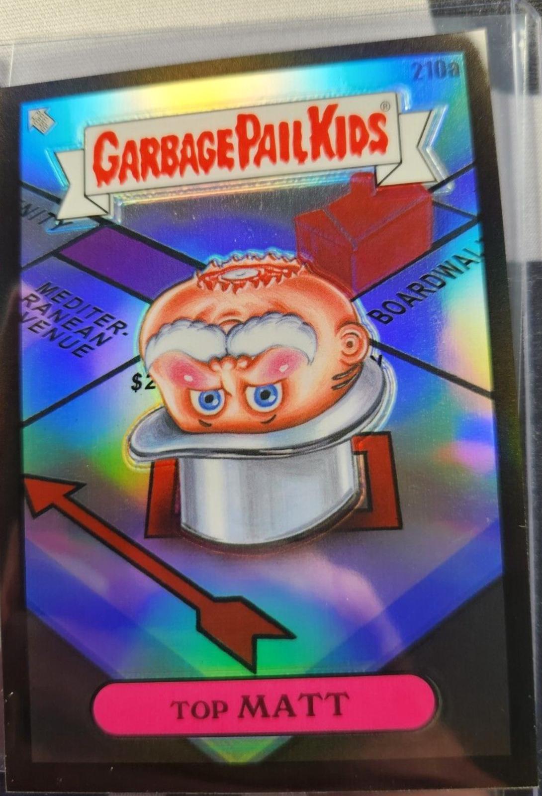 Top MATT [Black Refractor] #210a Prices | 2022 Garbage Pail Kids Chrome ...