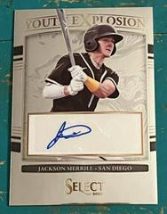 Jackson Merrill Baseball Cards 2022 Panini Select Youth Explosion Signatures Prices