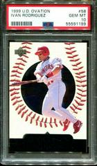 Ivan Rodriguez #58 Baseball Cards 1999 Upper Deck Ovation Prices