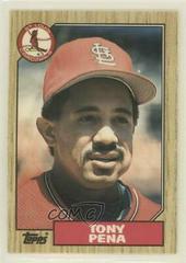 Tony Pena #95T Baseball Cards 1987 Topps Traded Tiffany Prices