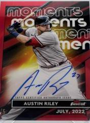 Austin Riley [Red] #FMA-AR Baseball Cards 2023 Topps Finest Moments Autographs Prices