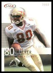 Javon Walker #43 Football Cards 2002 Sage Prices