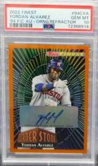 Yordan Alvarez [Orange] #94C-YA Baseball Cards 2022 Topps Finest 1994 Cornerstones Autographs Prices