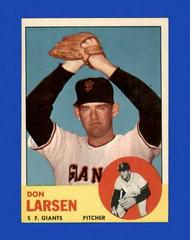 Don Larsen Baseball Cards 1963 Topps Prices