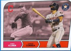 Carlos Correa, Corey Kluber Baseball Cards 2018 Topps Throwback Thursday Prices