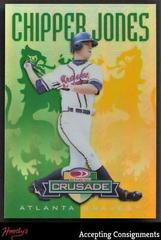 Chipper Jones [Green] #53 Baseball Cards 1998 Donruss Crusade Prices