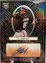 CJ Abrams [Orange] #OA-CA Baseball Cards 2022 Panini Chronicles Obsidian Autographs Prices