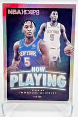 Immanuel Quickley #SS-27 Basketball Cards 2020 Panini Hoops Now Playing Prices