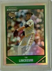 Tim Lincecum [Refractor] Baseball Cards 2007 Bowman Chrome Draft Picks Prices