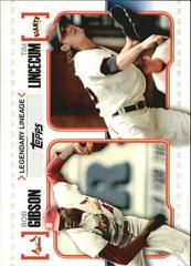 Bob Gibson, Tim Lincecum Baseball Cards 2010 Topps Legendary Lineage Prices