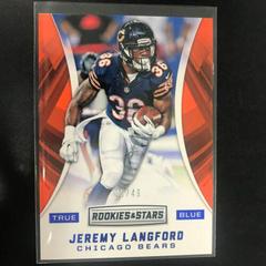 Jeremy Langford [True Blue] #6 Football Cards 2016 Panini Rookies & Stars Prices