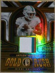 Jaylen Waddle [White Gold] #GR-JW Football Cards 2023 Panini Gold Standard Rush Prices