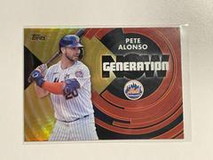 Pete Alonso [Gold] Baseball Cards 2022 Topps Generation Now Prices