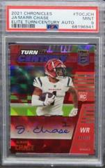 Ja'Marr Chase [Red] Football Cards 2021 Panini Chronicles Turn of the Century Autographs Prices