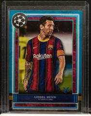 Lionel Messi [Sapphire] Soccer Cards 2021 Topps Museum Collection UEFA Champions League Prices