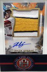 Nolan Gorman [Orange] #IAJP-NG Baseball Cards 2023 Topps Inception Autograph Jumbo Patch Prices