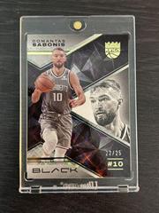 Domantas Sabonis [Gold] #4 Basketball Cards 2022 Panini Black Prices