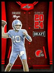 Drake Maye [Red] #79 Football Cards 2023 Leaf Draft Prices