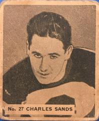 Charles Sands #27 Hockey Cards 1937 V356 World Wide Gum Prices