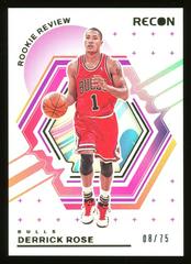 Derrick Rose [Purple] #8 Basketball Cards 2023 Panini Recon Rookie Review Prices