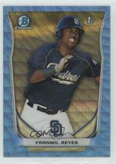 Franmil Reyes [Blue Wave Refractor] #BCP13 Baseball Cards 2014 Bowman Chrome Prospects Prices