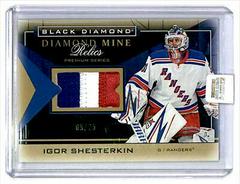 Igor Shesterkin [Premium] #DMR-IS Hockey Cards 2021 Upper Deck Black Diamond Mine Relics Prices