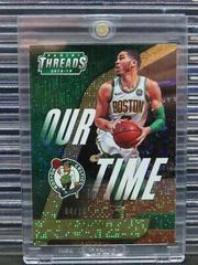 Jayson Tatum [Dazzle Gold] Basketball Cards 2018 Panini Threads Our Time Prices