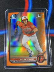 Dylan Beavers [Orange] #BD-160 Baseball Cards 2022 Bowman Draft Prices