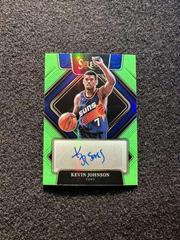 Kevin Johnson [Green Prizm] Basketball Cards 2021 Panini Select Signatures Prices