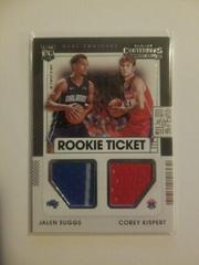 Corey Kispert, Jalen Suggs #RT2-ZAG Basketball Cards 2021 Panini Contenders Rookie Ticket Dual Swatches Prices