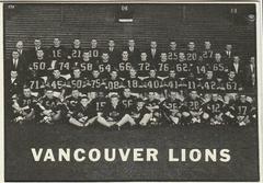 B.C. Lions Team #15 Football Cards 1961 Topps CFL Prices