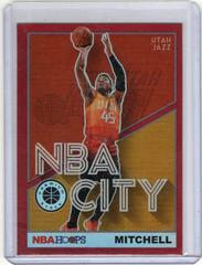 Donovan Mitchell [Red] #22 Basketball Cards 2019 Panini Hoops Premium Stock NBA City Prices