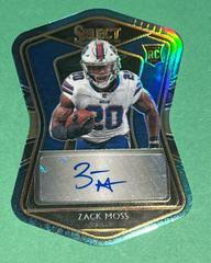 Zack Moss [Tie-Dye Prizm Die-Cut] Football Cards 2020 Panini Select Rookie Signatures Prices