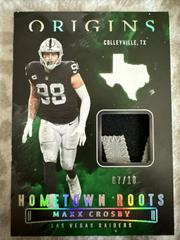 Maxx Crosby [Green] Football Cards 2022 Panini Origins Hometown Roots Prices