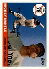 Mickey Mantle #76 Baseball Cards 2006 Topps Mantle Home Run History Prices