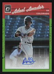 Adael Amador [Lime Green] Baseball Cards 2023 Panini Donruss Optic Retro 1990 Signatures Prices