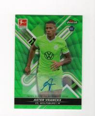 Aster Vranckx [Green Wave] Soccer Cards 2021 Topps Finest Bundesliga Autographs Prices