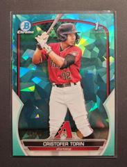 Cristofer Torin [Aqua] #BCP-204 Baseball Cards 2023 Bowman Chrome Prospects Sapphire Prices