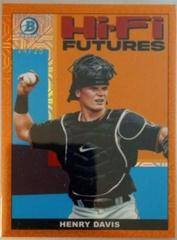 Henry Davis [Orange Refractor Mega Box Mojo] Baseball Cards 2022 Bowman Hi Fi Futures Prices