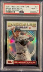 Brian Anderson [Black Refractor] #74 Baseball Cards 2020 Topps Finest Flashbacks Prices
