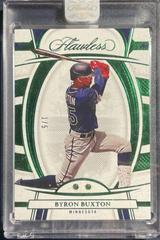 Byron Buxton [Emerald] #12 Baseball Cards 2022 Panini Flawless Prices