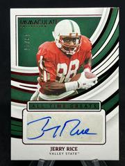 Jerry Rice #GS-JRI Football Cards 2022 Panini Immaculate Collegiate All Time Greats Signatures Prices