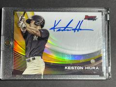 Keston Hiura [Gold Refractor] #MA-KH Baseball Cards 2017 Bowman's Best Monochrome Autograph Prices