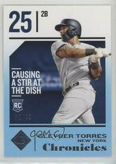 Gleyber Torres [Blue] #60 Baseball Cards 2018 Panini Chronicles Prices