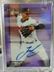 Francisco Lindor [Purple Refractor] #FA-FL Baseball Cards 2016 Topps Finest Autographs Prices