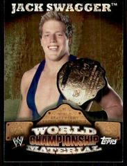 Jack Swagger #W15 Wrestling Cards 2010 Topps WWE World Championship Material Prices