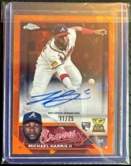 Michael Harris II [Orange] #USA-MH Baseball Cards 2023 Topps Chrome Update Sapphire Autographs Prices
