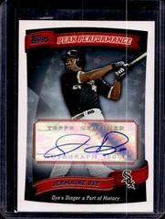 Jermaine Dye Baseball Cards 2010 Topps Peak Performance Autographs Prices